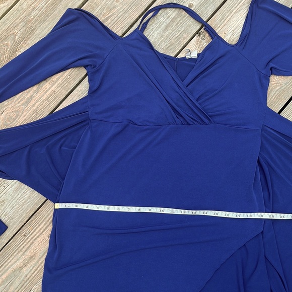 ASOS cold Shoulder wrap dress 14 - Picture 10 of 13